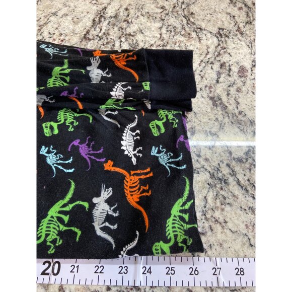 Hyde & Eek Men’s Pajama Top XL Dino Skeleton Halloween Sleepwear Black Cotton - Picture 6 of 7